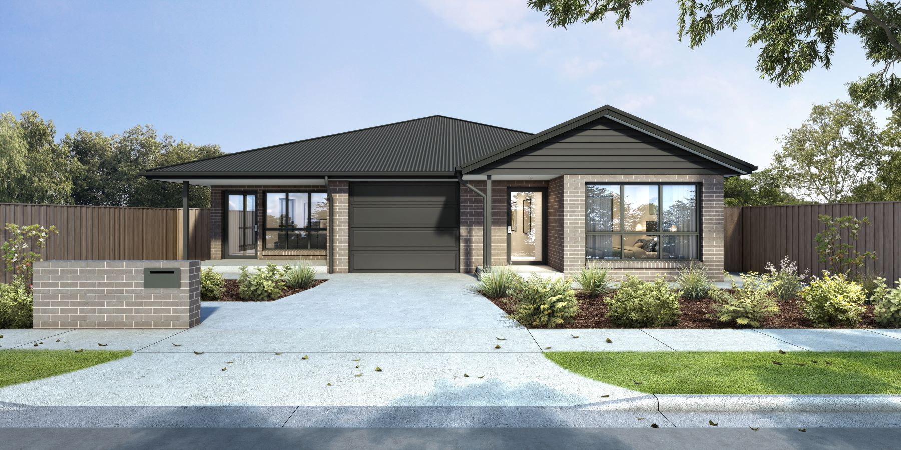 an architect rendering of the Quirindi SDA property, viewed from the front.