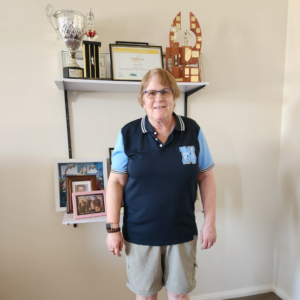 Sarah-Jane with just a fraction of her medals and trophies.