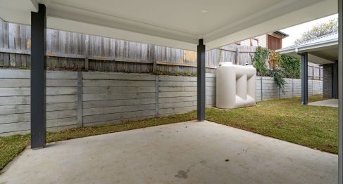 wheelchair accessible outdoor patio of SDA apartment in Armidale